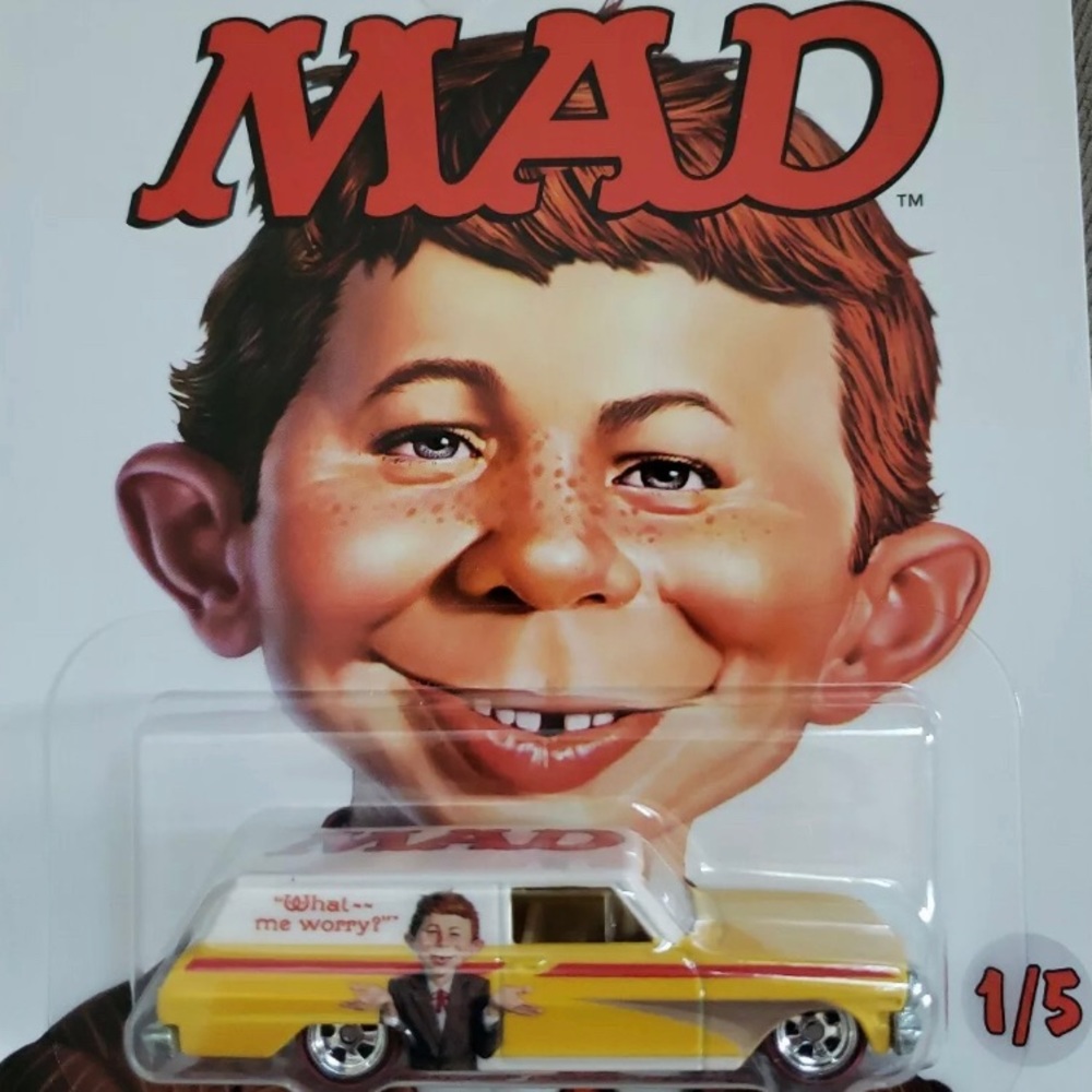 MAD MAGAZINE Pop Culture Hot Wheels 5 Car Set